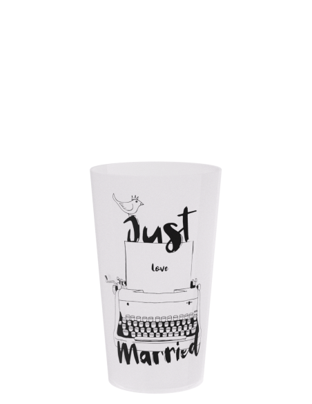 Gobelet réutilisable ECO 18 personnalisé en une couleur, contenance 15 cl - collection Ecocup