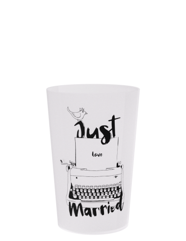 Hergebruikbare beker – ECO 28 – voor jouw evenementen, personalisatie in één kleur, inhoud 25 cl – Ecocup-collectie