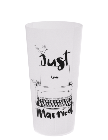 Hergebruikbare beker – ECO 40 – voor jouw evenementen, personalisatie in één kleur, inhoud 35 cl – Ecocup-collectie