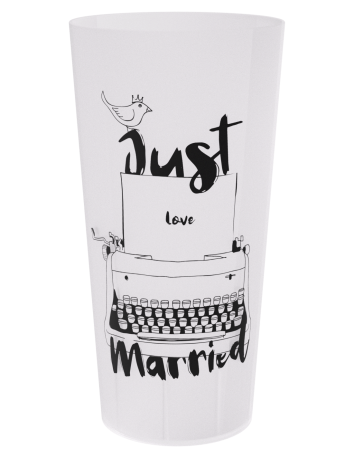 Gobelet réutilisable ECO 60 pour tes évènements - transparent, vue de face, contenance 55 cl - collection Ecocup 2