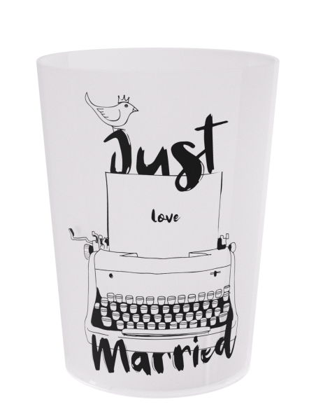 Herbruikbare ECO 90 beker voor je evenementen - 1-kleur bedrukking, vooraanzicht - Ecocup collectie