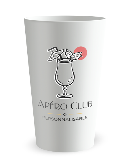 Gobelet personnalisé Soirée Apéro Club - 25 CL