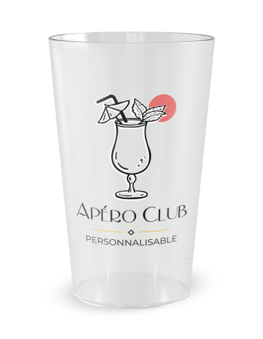Gobelet personnalisé Soirée Apéro Club - 25 CL