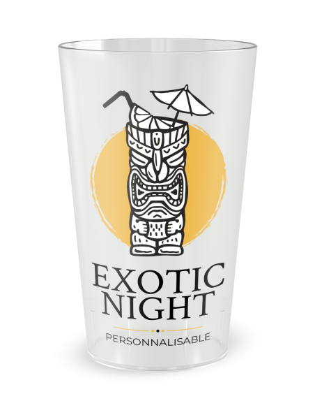 Gobelet personnalisé Soirée Cocktail Exotique - 25 CL