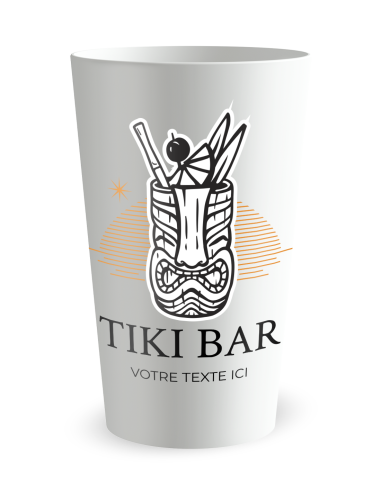 Gobelet personnalisé Soirée Cocktail Tiki - 25 CL