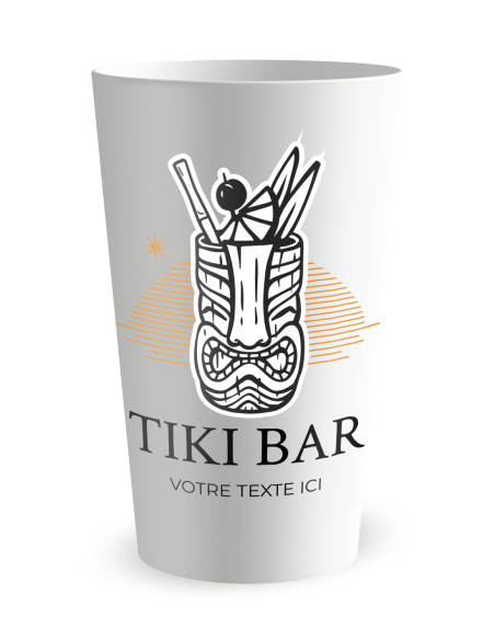 Gobelet personnalisé Soirée Cocktail Tiki - 25 CL