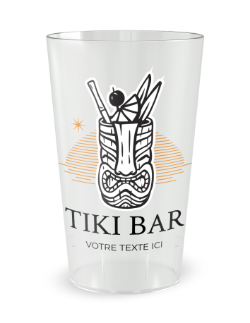 Gobelet personnalisé Soirée Cocktail Tiki - 25 CL