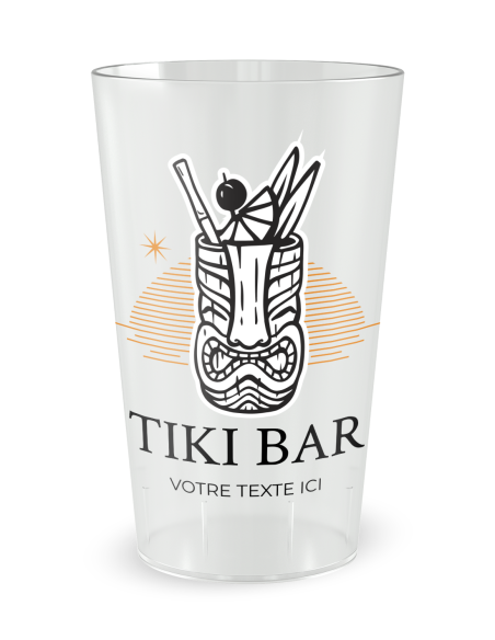 Gobelet personnalisé Soirée Cocktail Tiki - 25 CL