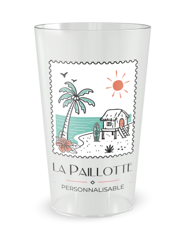 Gobelet personnalisé carte postale été - 25 CL