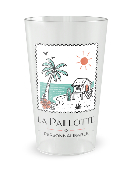Gobelet personnalisé carte postale été - 25 CL