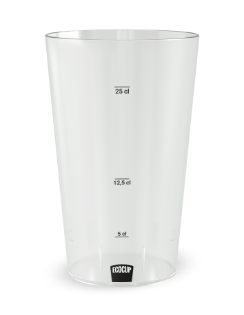 Gobelet transparent de face - Fête Mode Vacances - Ecocup 2