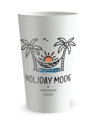Gobelet personnalisé Fête Mode Vacances - 25 CL