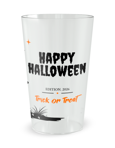EN ATTENTE 1 - Gobelet personnalisé halloween XXXXXXXXX - 25 Cl