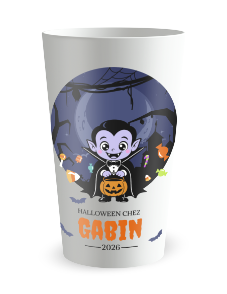 Kopie van Kopie van Kopie van Kopie van Kopie van Kopie van EN ATTENTE 1 - Gobelet personnalisé halloween XXXXXXXXX - 25 Cl
