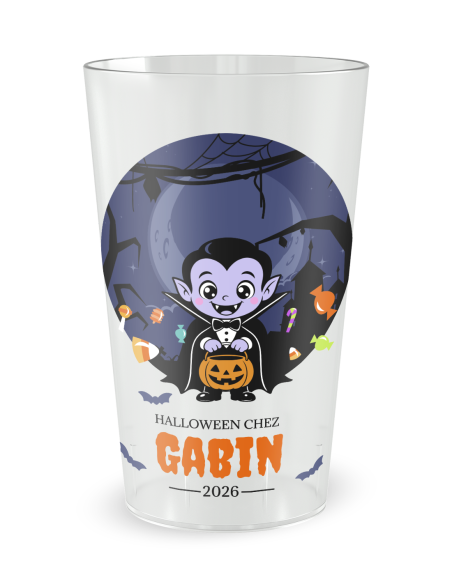 Kopie van Kopie van Kopie van Kopie van Kopie van Kopie van EN ATTENTE 1 - Gobelet personnalisé halloween XXXXXXXXX - 25 Cl
