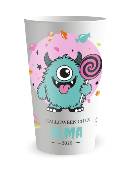 Kopie van Kopie van Kopie van Kopie van Kopie van Kopie van EN ATTENTE 1 - Gobelet personnalisé halloween XXXXXXXXX - 25 Cl