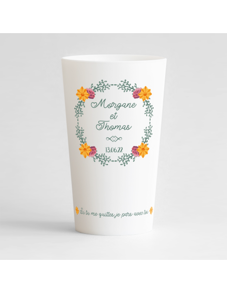 Gepersonaliseerde bruiloft beker humor kroon - ECO 30 | Ecocup