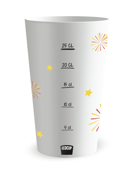 Gobelet blanc Graduation - Anniversaire ballons - Ecocup