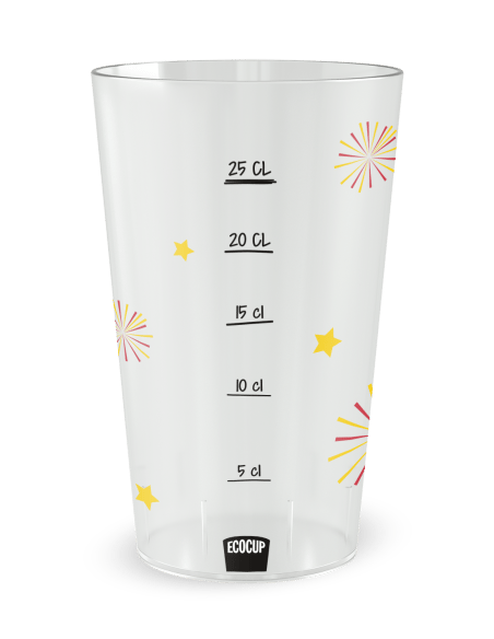 Gobelet transparent Graduation - Anniversaire ballons - Ecocup