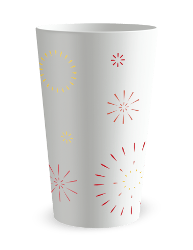 Gobelet blanc de dos - festivité - Ecocup