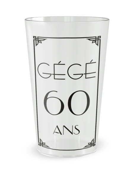 Gobelet transparent - Prénom - humour vintage - Ecocup