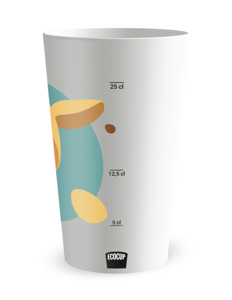 Gobelet blanc Graduation - Naissance Girafe Garçon - Ecocup