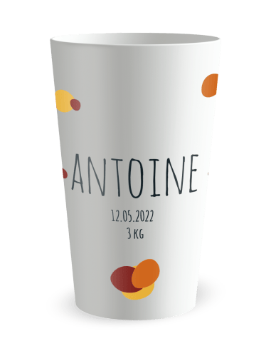 Gobelet blanc - Prénom - Naissance Panda Garçon - Ecocup