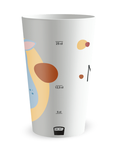 Gobelet blanc Graduation - Naissance Rhino Garçon - Ecocup