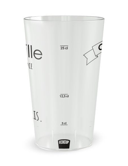 Gobelet transparent Graduation - cousinade citation famille - Ecocup