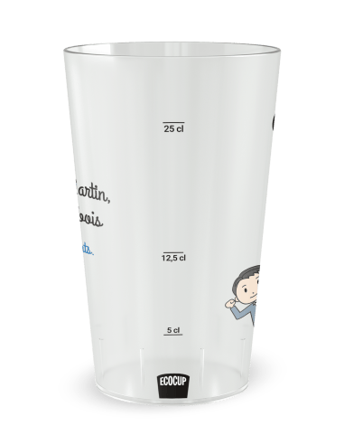 Gobelet transparent Graduation - cousinade famille - Ecocup