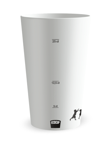 Gobelet blanc Graduation - cousinade silhouettes - Ecocup