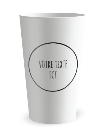 Gobelet blanc de dos - humour démons - Ecocup 2