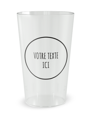 Gobelet transparent de face - humour démons - Ecocup