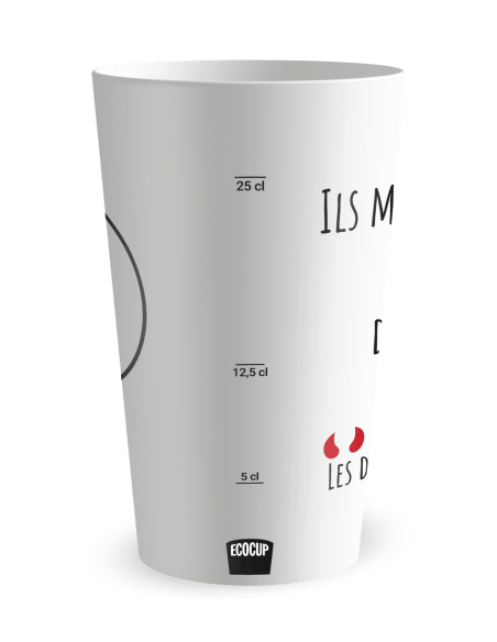 Gobelet blanc Graduation - humour démons - Ecocup