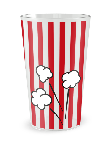 Gobelet transparent de face - Famille & Amis PopCorn Party - Ecocup 2