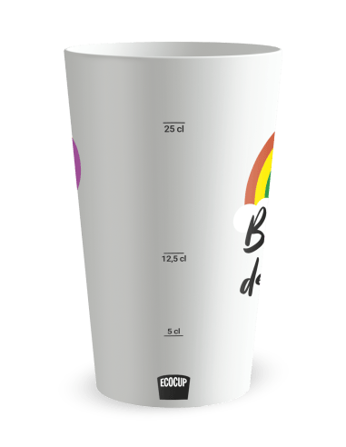 Gobelet blanc Graduation - Baptême Joli Ciel - Ecocup