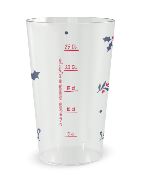 Gobelet transparent Graduation - Bonne année - Ecocup