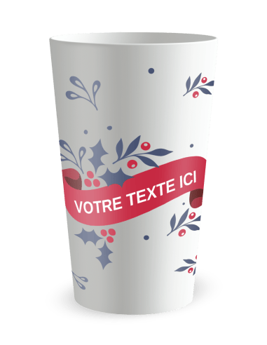 Gobelet blanc de face - Bonne année - Ecocup