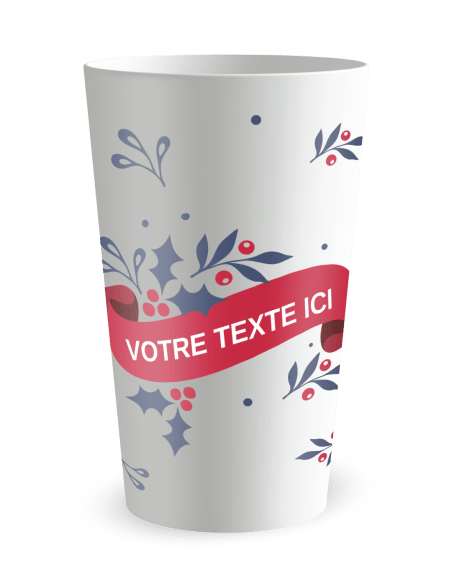 Gobelet blanc de face - Bonne année - Ecocup