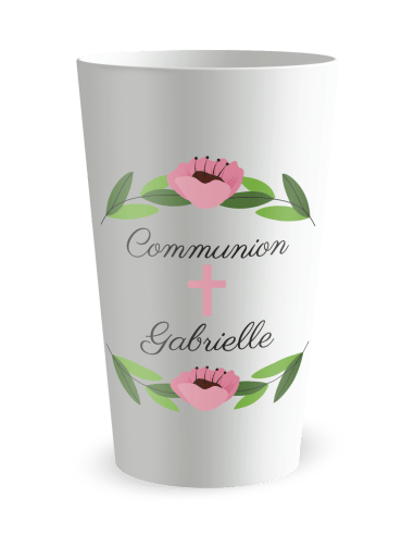 Gobelet blanc - Prénom - communion solennelle - Ecocup