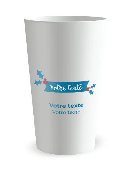 Gobelet blanc Graduation - Magie de Noël - Ecocup