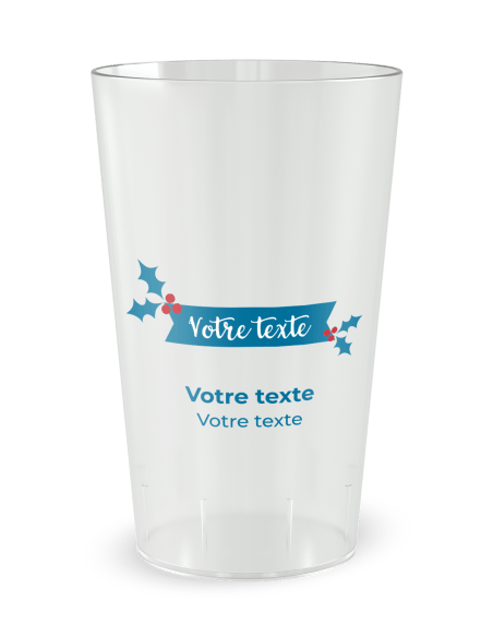 Gobelet blanc Graduation - Magie de Noël - Ecocup