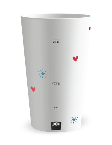 Gobelet blanc Graduation - Meilleurs vœux - Ecocup