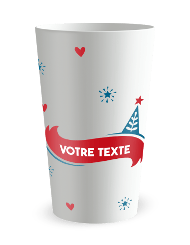 Gobelet blanc de face - Meilleurs vœux - Ecocup