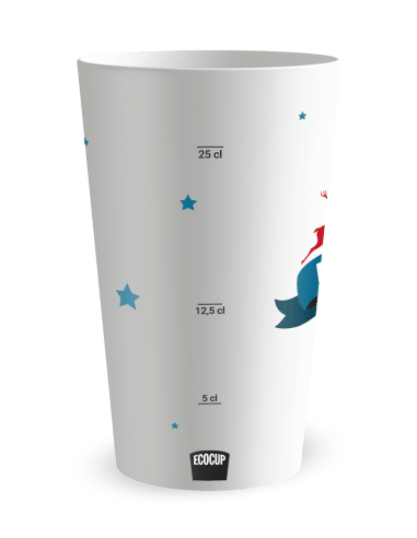 Gobelet blanc Graduation - Rennes et sapin - Ecocup