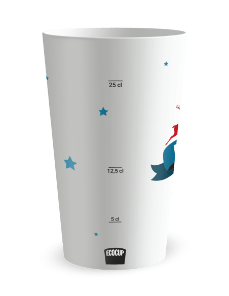 Gobelet blanc Graduation - Rennes et sapin - Ecocup