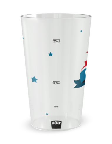 Gobelet transparent Graduation - Rennes et sapin - Ecocup