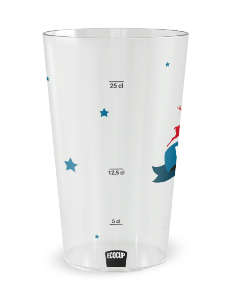 Gobelet transparent Graduation - Rennes et sapin - Ecocup