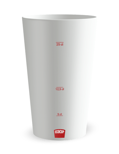 Gobelet blanc Graduation - blason et couronne - Ecocup