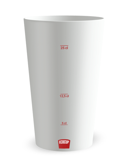 Gobelet blanc Graduation - blason et couronne - Ecocup